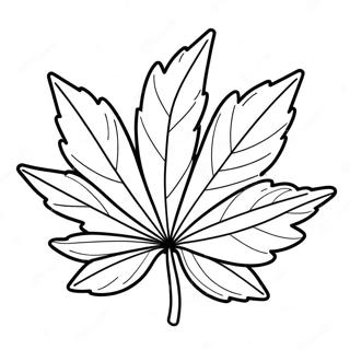 Pot Leaf Coloring Pages