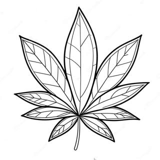 Pot Leaf Coloring Page 45632-36574