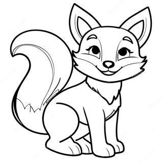 Lankybox Foxy Coloring Page 45652-36594