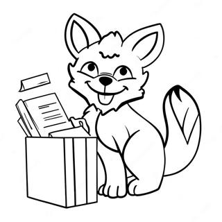 Lankybox Foxy Coloring Page 45652-36595