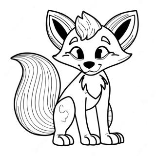 Lankybox Foxy Coloring Page 45652-36596