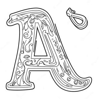 Fun Phonics Letter A Coloring Page 45673-36609