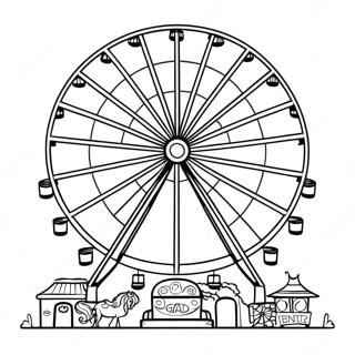 County Fair Ferris Wheel Coloring Page 45682-36620