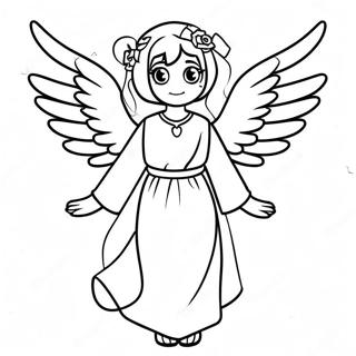 Anime Angel Coloring Pages