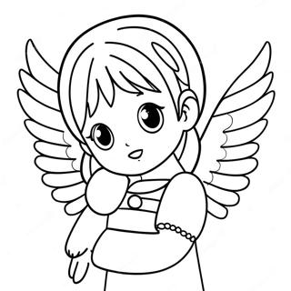 Anime Angel Coloring Page 45692-36626