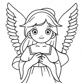 Anime Angel Coloring Page 45692-36627