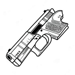 Glock With Silencer Coloring Page 45713-36643