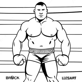 Brock Lesnar In The Octagon Coloring Page 45723-36653