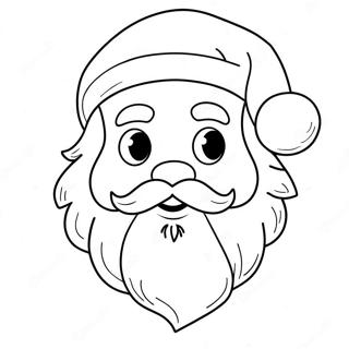 Adorable Santa Claus Coloring Page 4572-3827