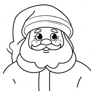 Adorable Santa Claus Coloring Page 4572-3828