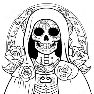 Santa Muerte Coloring Page 45732-36661