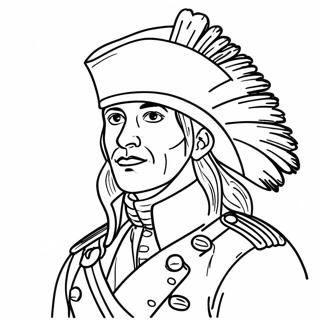 French And Indian War Soldier Coloring Page 45752-36674