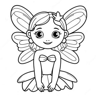 Elegant Fairy With Sparkling Wings Coloring Page 45773-36700