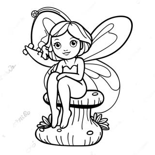 Black Fairy Coloring Pages