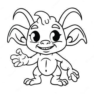 Funny Goblin With Big Ears Coloring Page 45793-36716