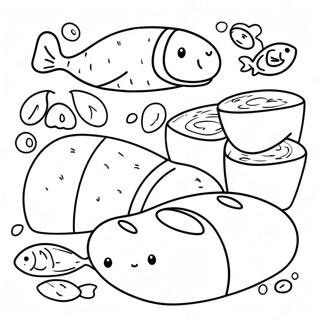 5 Loaves And 2 Fish Coloring Pages