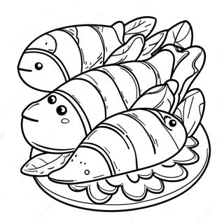 5 Loaves And 2 Fish Coloring Page 45812-36723