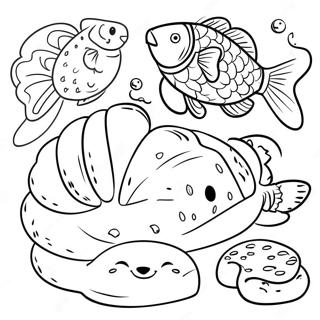 5 Loaves And 2 Fish Coloring Page 45812-36724