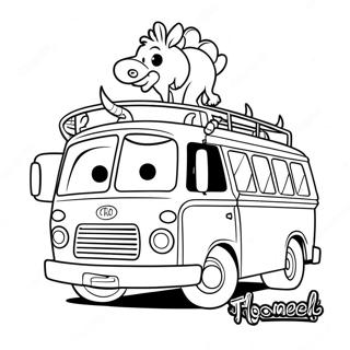 Tayo And Friends Coloring Page 45903-36795