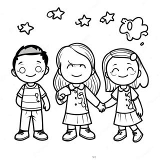 4th Graders Fun Coloring Page 45912-36803