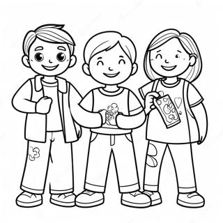 4th Graders Fun Coloring Page 45912-36804