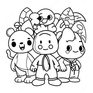 Karma's World Coloring Pages