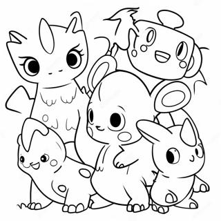 Cute Digimon Characters Coloring Page 4592-3838