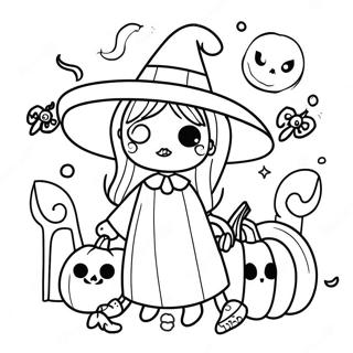 Halloween Doodle Art Coloring Page 45942-36828