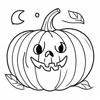 Spooky Pumpkin Doodle Coloring Page 45943-36830