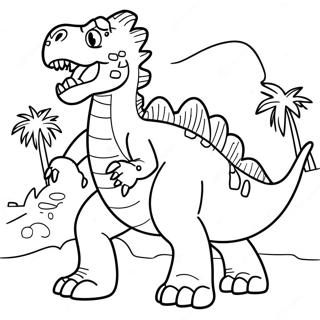 Ferocious Dinosaur King Coloring Page 45973-36849