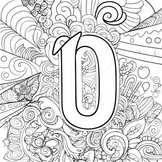 Number 10 Coloring Page 45982-36858