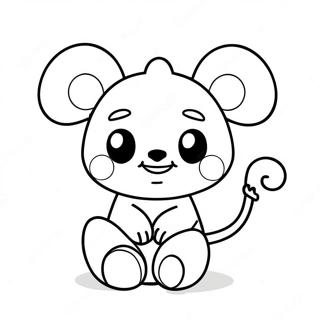 Cute Number 10 Character Coloring Page 45983-36866