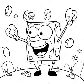 Spongebob Easter Coloring Pages