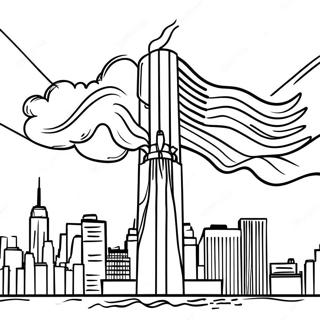 September 11 Memorial Coloring Page 4601-3846