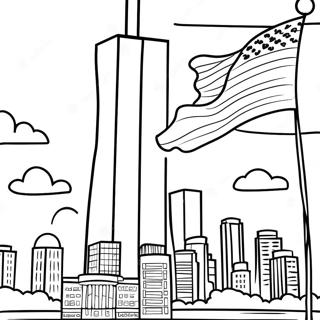 Patriotic September 11 Coloring Page 4602-3851