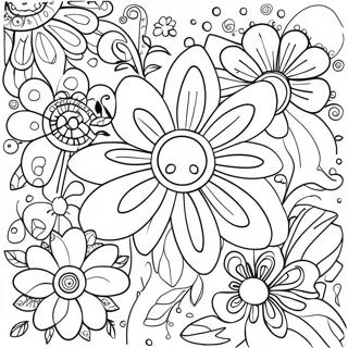 Colorful Flower Parts Coloring Page 46043-36909