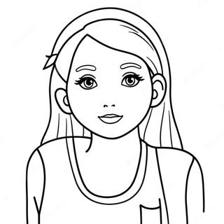 Girl Body Outline Coloring Page 46062-36922