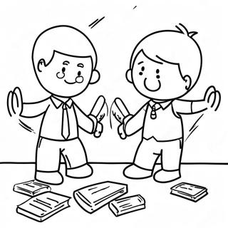 Conflict Resolution Skills Coloring Page 46082-36940