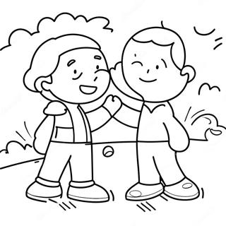 Conflict Resolution Coloring Pages