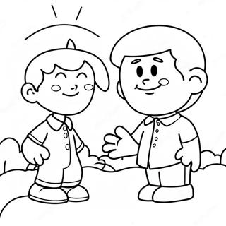 Friendly Conflict Resolution Coloring Page 46083-36936