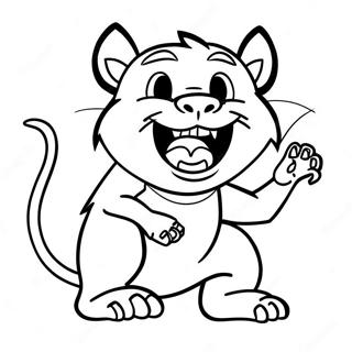 Tasmanian Devil Coloring Page 46102-36950