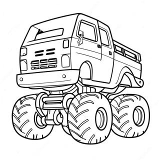 Rampage Monster Truck Coloring Page 46112-36955