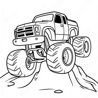 Rampage Monster Truck Coloring Page 46112-36956