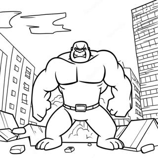 Rampage City Destruction Coloring Page 46113-36959