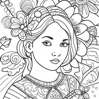 Girl For Adults Coloring Page 4611-3854