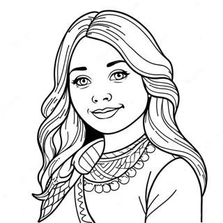 Girl For Adults Coloring Page 4611-3856