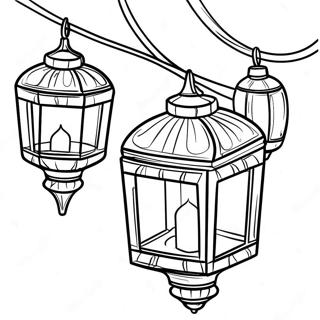 Tangled Lanterns Coloring Page 46132-36992