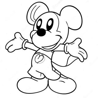 Mickey Mouse Shorts Coloring Page 46142-36979