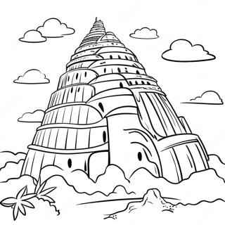 Tower Of Babel Coloring Pages