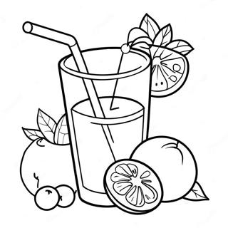 Juice Coloring Pages